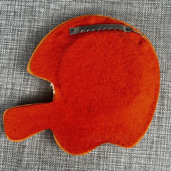 Clemson‎ Lover Cross Stitch Wall Art Tigers Helmet Wooden Frame Handmade Vtg - Picture 3 of 6